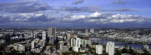 Portland Oregon skyline cityscape